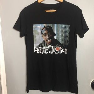 Tupac Shakur Streetwear Cotton Poetic Justice Shirt